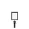 Montour Line Stanchion Post Top Sign Frame 8.5x11" V BLK Steel, LINE FORMS HERE HDSF-8511-V-BK-LINEFORMSHERE - alternate 1